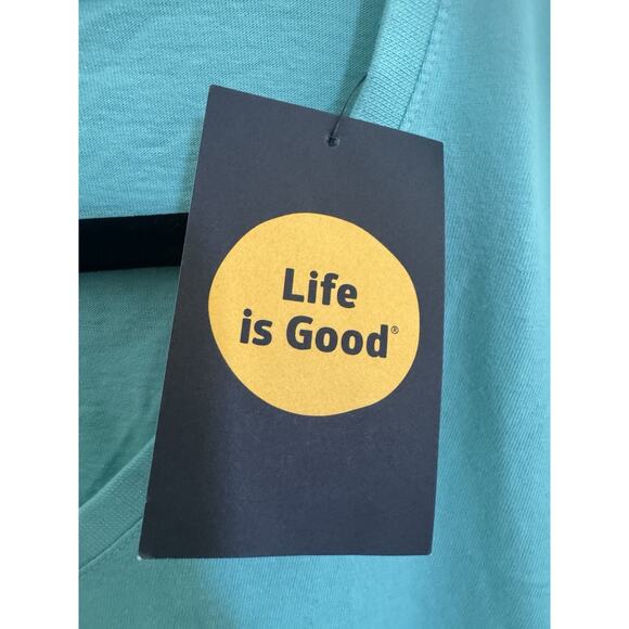 NWT Life is Good Womens XXL Hello Sunshine Watering Can Vneck Tshirt Top #5821 - Picture 5 of 12